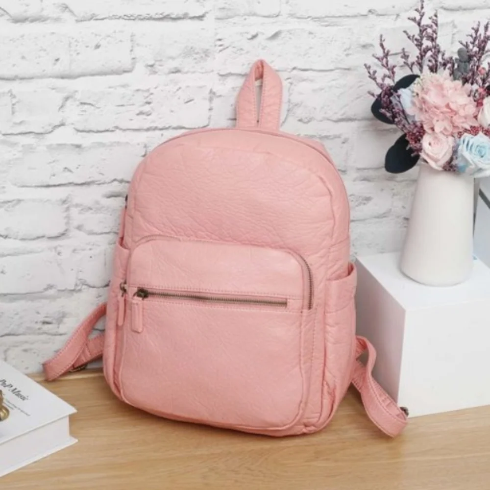 NWT Ampere Creations Marie Backpack Rose Pink Vegan Leather Backpack